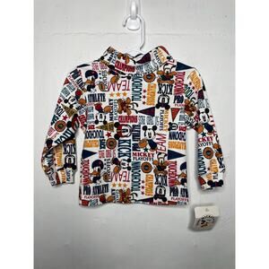 NEW Vintage 18 Mo Disney Mickey Mouse Turtleneck Football Sports Goofy Baby